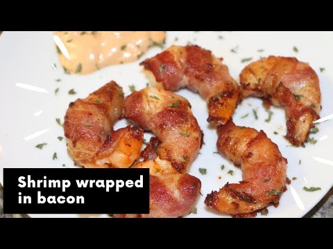 Easy shrimp wrapped in bacon | Recipes with Ros Emely