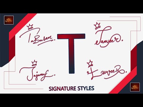 T signature Styles | Signature for my Name Start with T | Signature Style of T