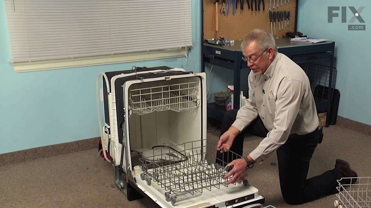 Replacing the Lower Dishrack Only