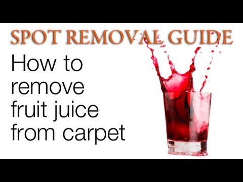 YouTube video about: How to get juice stains out of carpet?