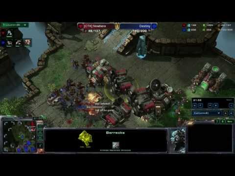 SeKo Starcraft - HOTS SC2 Pro Replays - Destiny vs Nowhere - Swarming Like a Zerg Should