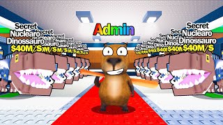 FIZ BASE SÓ COM NUCLEARO DINOSSAURO USANDO ADMIN NO ROUBE O BRAINROT 🤑 (SORTE INFINITA)