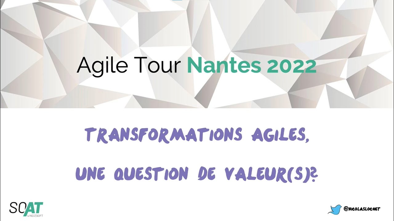 Transformations Agiles, une question de valeur(s) ?