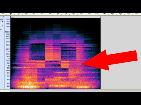 Minecraft Cave Sounds on a Spectrogram