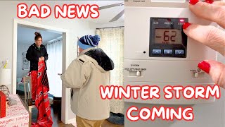 WINTER STORM ARRIVES TODAY & NO HEAT | MORE BAD NEWS | Family 5 Vlogs
