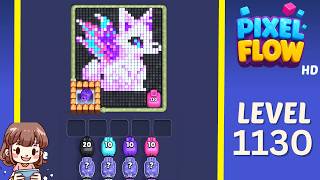Pixel Flow Level 1130 Solution Walkthrough