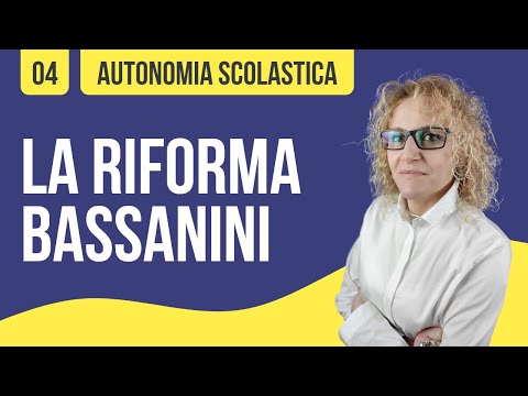 School autonomy: the Bassanini law