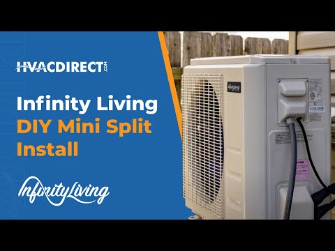 How to Install a Single Zone Ductless Mini Split by Yourself using an Infinity Living DIY System