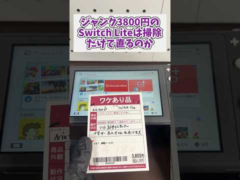 ジャンク3800円のSwitch Liteは掃除だけで直るのか？ #switch #switchlite #ジャンク品