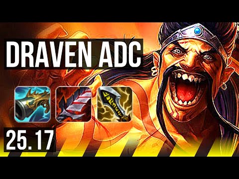 DRAVEN & Thresh vs YUNARA & Lulu (ADC) | 16/2/8, Legendary | VN Challenger | 25.17