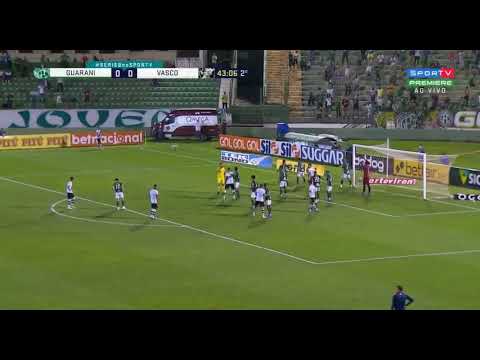 CANO PERDE PENALTE E EM SEGUIDA VASCO LEVA GOL / GUARANI 1X0 VASCO