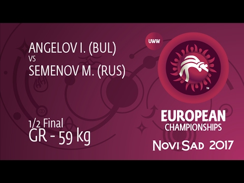 1/2 GR - 59 kg: I. ANGELOV (BUL) df. M. SEMENOV (RUS), 3-2