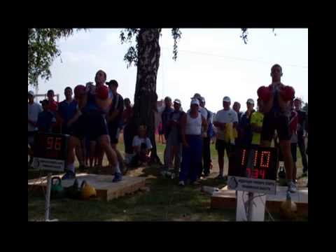 Absolut world record in jerk 2x32 kg kettlebells in 3 min 81 reps Ivan Denisov