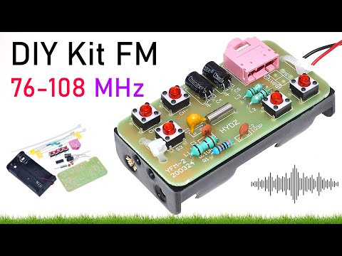 76-108MHz FM Stereo Radio DIY Kit – Wireless FM Receiver Module | Soldering Practice Project