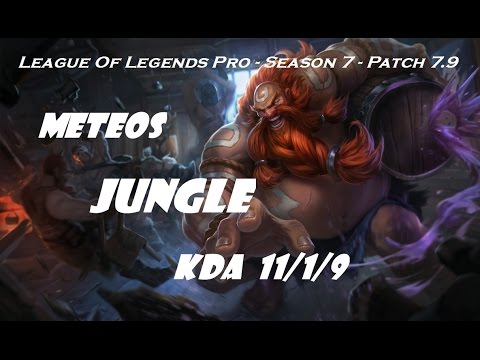 Jungle - Meteos as Gragas vs Warwick Patch 7.9 - League Of Legends Pro Ranked Challenge