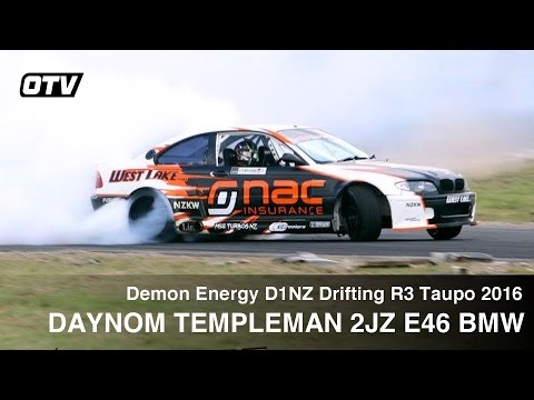 Daynom Templeman 2JZ E46 BMW - D1NZ Drifting R3 Taupo 2016