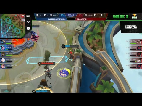 JUGGERNAUT GAMING vs PG BARRACX: IESPL #TBOF ML Game 2
