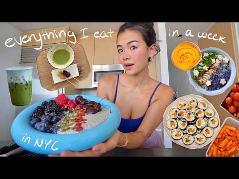 what i eat in a week as a busy girl in NYC | easy recipes + fave places!