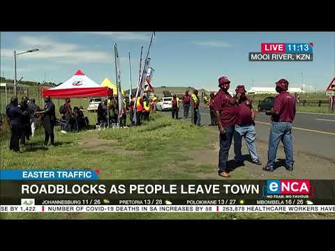 Easter Traffic Roadblocks as people leave town