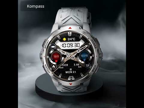 Smartwatch Microwear KT88 – Black Silicone Smartwatch Microwear KT88 – Black Silicone