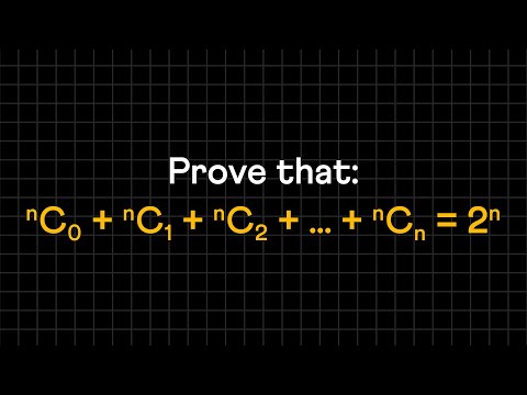 Sum of binomial coefficients — an elegant proof