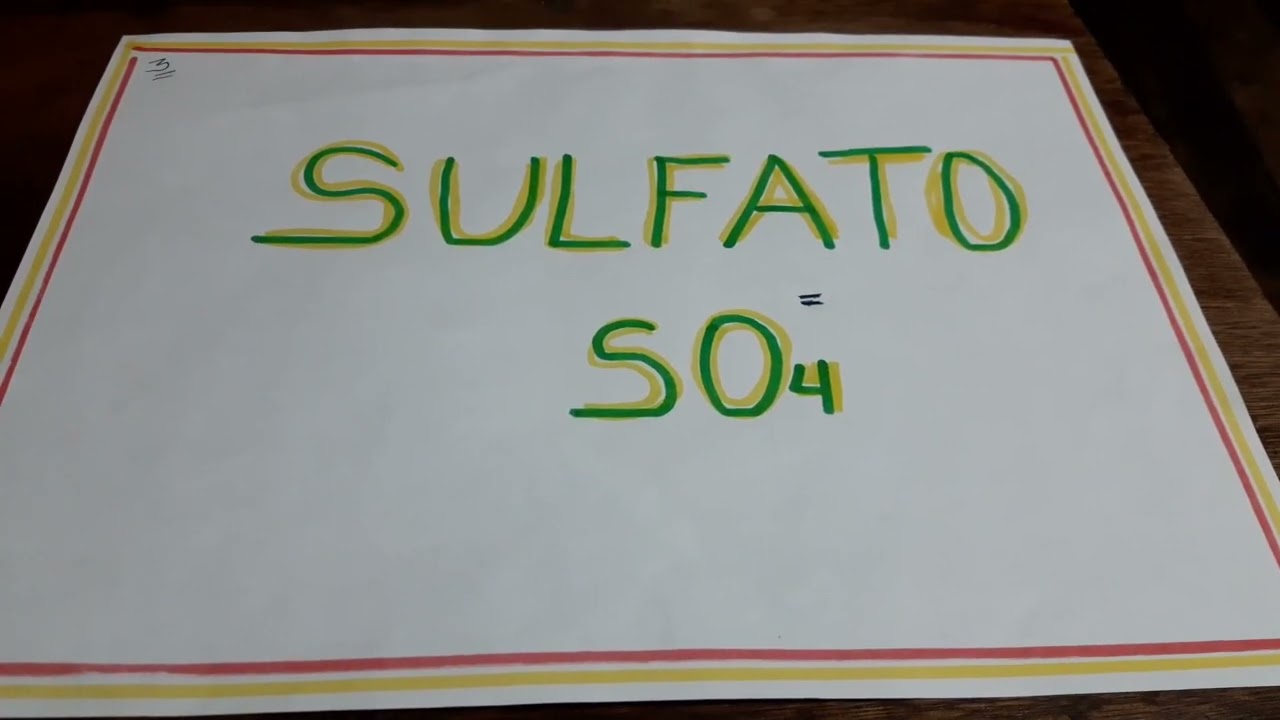 Identificaciòn y reconocimiento de sulfatos/persulfato/salicilato/ benzuato: Parte1