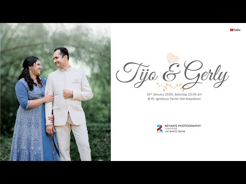 WEDDING CEREMONY || TIJO & GERLY || 10.01.2026 10.00 AM ||