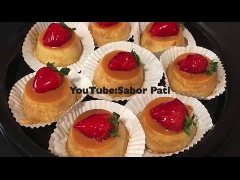 MINI FLAN NAPOLITANOS EN MOLDE DE CUPCAKES