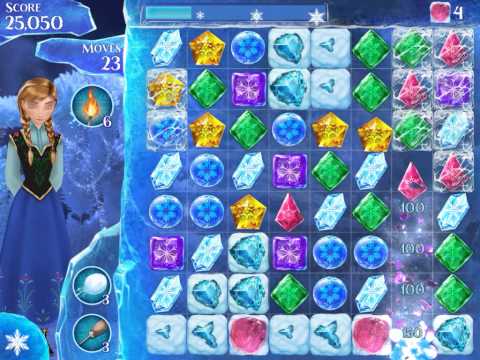Frozen Free Fall Level 153 Live Action Play Walkthrough