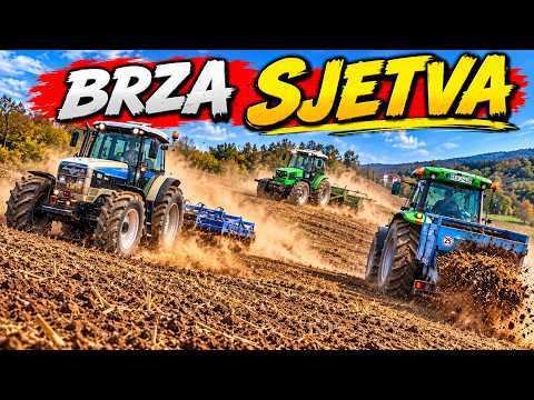 PRVA SJETVA SA 3 TRAKTORA U PUNOM GASU !! | Ječam 2026