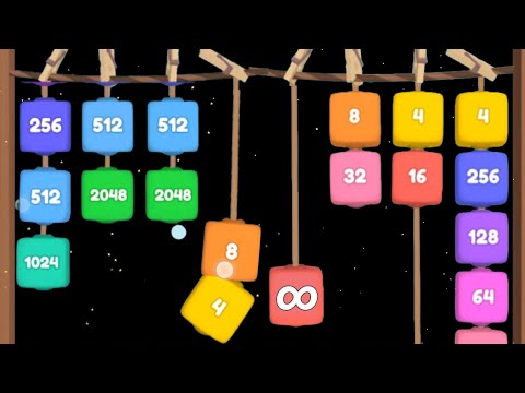 Merge Block 2048 puzzle game vs jelly drops 2048 Gameplay Walkthrough mobile New Update Levels