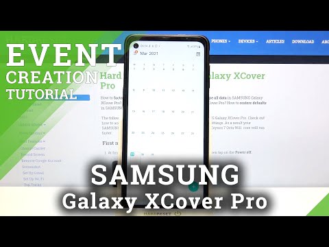 How to Add Event to Calendar in Samsung Galaxy XCover Pro  - Create Reminder