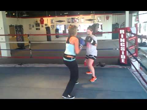 Brooke and Jessica Sparring