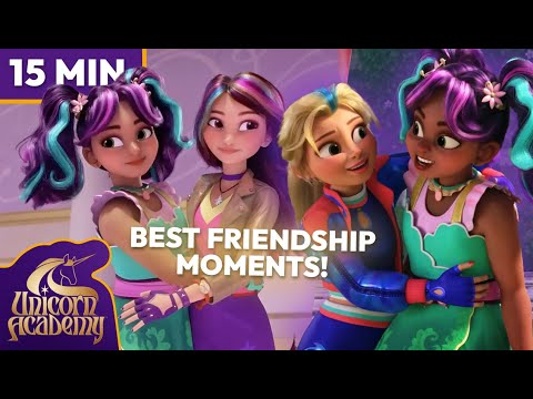 The BEST Friendship Moments from Unicorn Academy (TOP 10!) | Cartoons for Kids