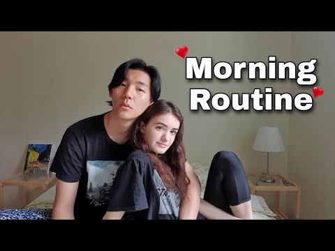 OUR MORNING ROUTINE AS A COUPLE 2020 (International couple)