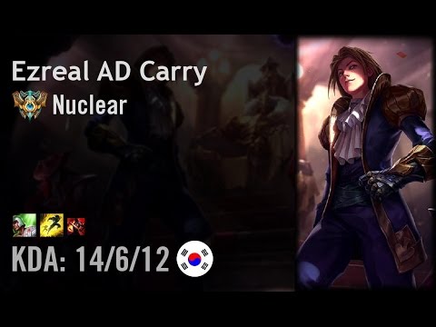 Ezreal AD Carry vs Ashe - Nuclear - KR Challenger Patch 6.11