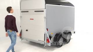 Easyline Gesloten aanhangwagen tandemas 313x166x200cm 2100kg PPL video