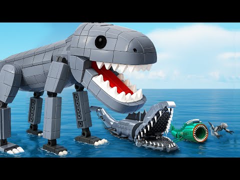 I Built LEGO Mythical Newborn Sea Creatures – Size Comparison! | AM Bricks Galaxy