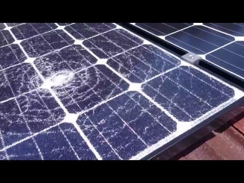 Home Rooftop Solar Power System Update - Shattered Panel!