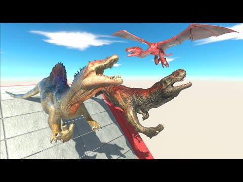 Sky to earth slide with units - animal Revolt Battle Simulator