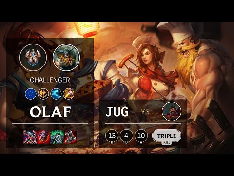 Olaf Jungle vs Graves - EUW Challenger Patch 11.3
