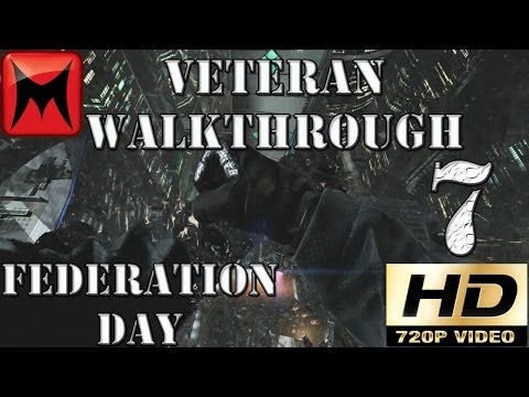Call of Duty Ghosts Veteran Campaign Walkthrough Mission 7 "Federation Day" HD720p