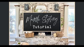 How To Style A Mantle! Spring Decorating Tutorial