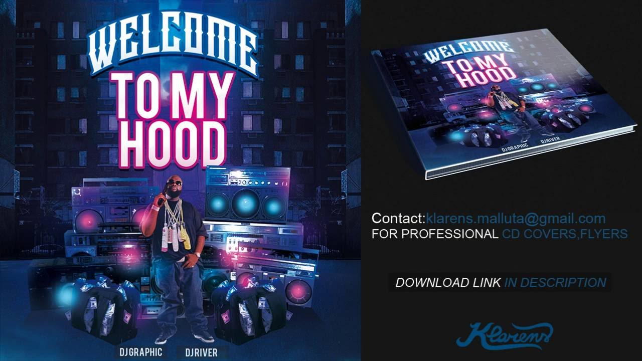 Hip Hop Mixtape CD Cover PSD Template - Photoshop