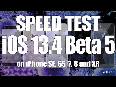 Speed Test : iOS 13.4 Beta 5 vs iOS 13.3.1 Build # 17E5255a (iOS 13.4 Public Beta 5)