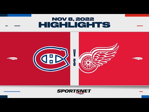 NHL Highlights | Canadiens vs. Red Wings - November 8, 2022