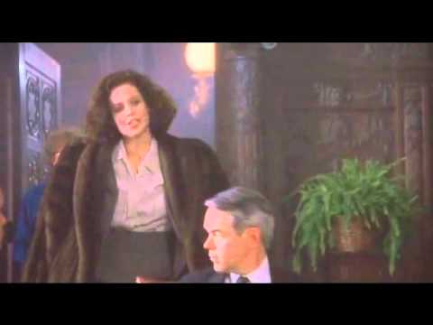 Sigourney on crutches