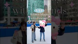NYC Winter Magic with Friends ❄️⛸️🗽|#nyc #newyork #ニューヨーク #ニューヨーク生活
