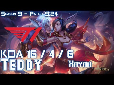 T1 Teddy XAYAH vs MISS FORTUNE ADC - Patch 9.24 KR Ranked