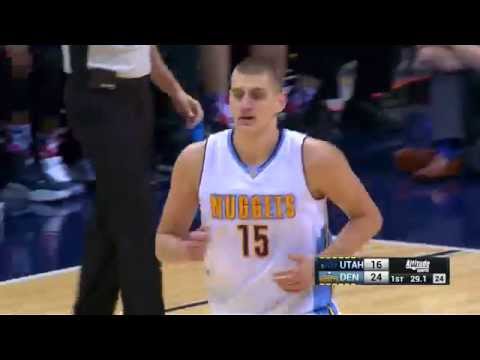 2015-11-05 NBA RS Nikola Jokic vs Utah